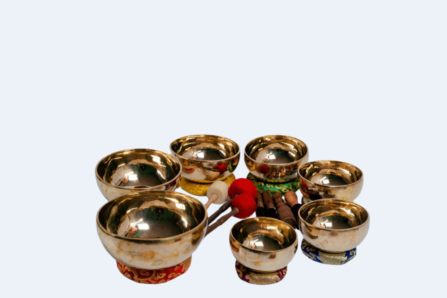 Master Yogic Chakra Set – 7-Bowl Full Moon Tuned Chakra Series