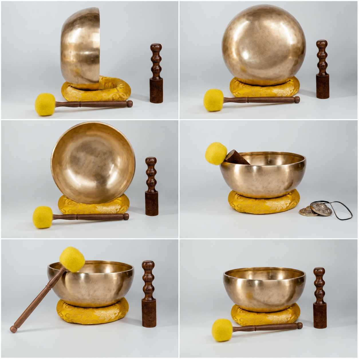 Golden Antique Fullmoon Singing Bowl