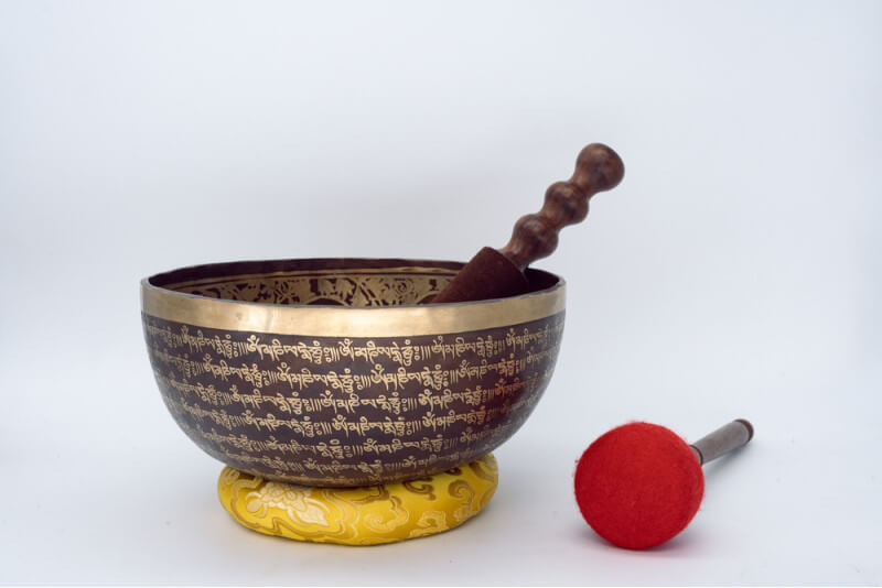 Buddha Carved Singing Bowl
