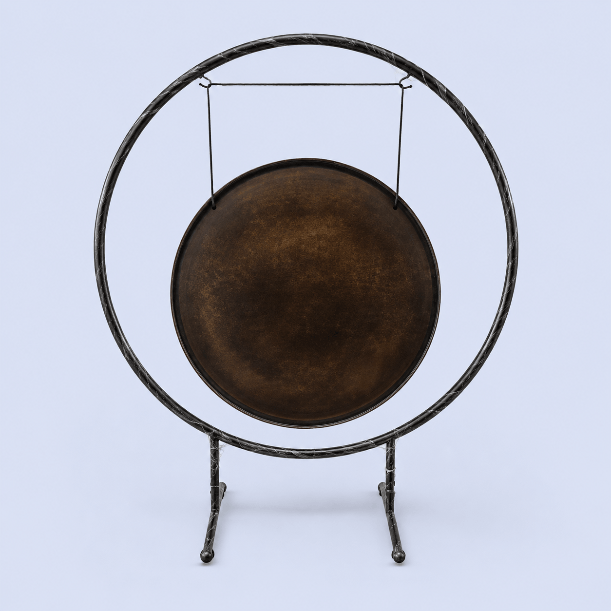 Handmade Tibetan Gong with Planetary Symbols