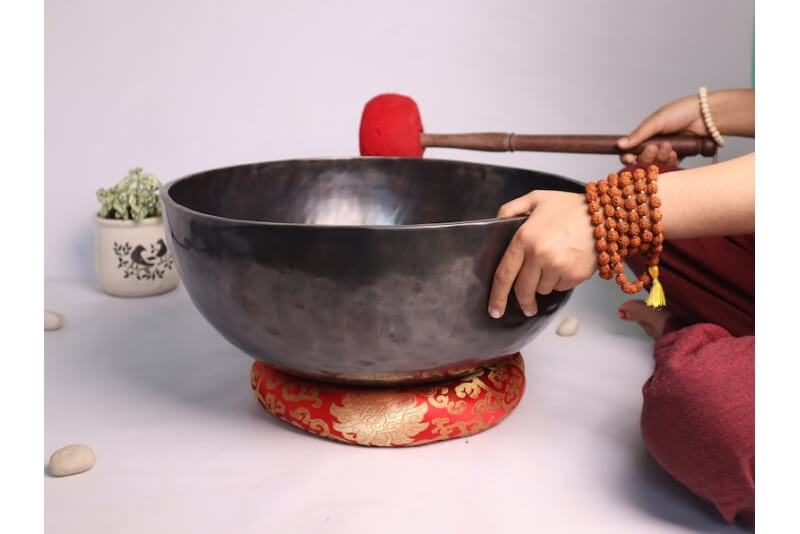 Extra Large Tibetan Singing Bowl 18” / 22” for Deep Vibration Therapy