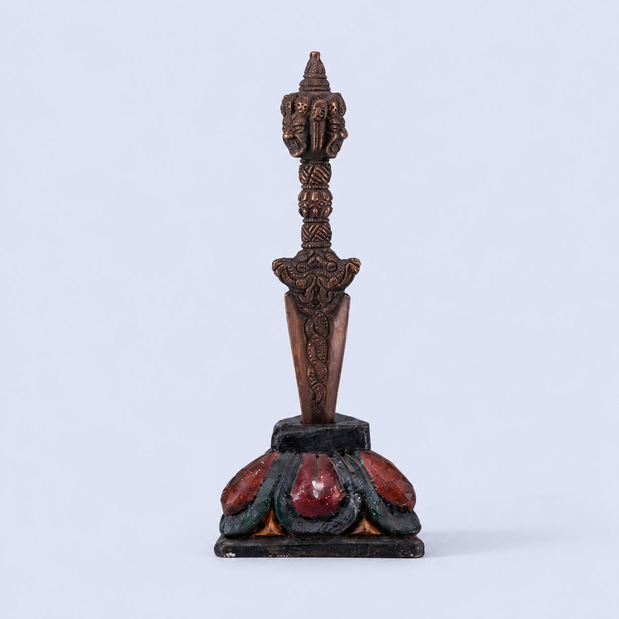 Antique Handmade Phurba Statue (Tibetan Ritual Dagger)