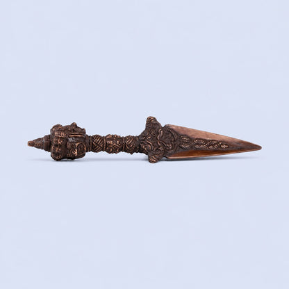 Antique Handmade Phurba Statue (Tibetan Ritual Dagger)