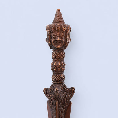 Antique Handmade Phurba Statue (Tibetan Ritual Dagger)