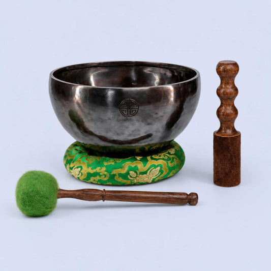 Black Antique Fullmoon Singing Bowl