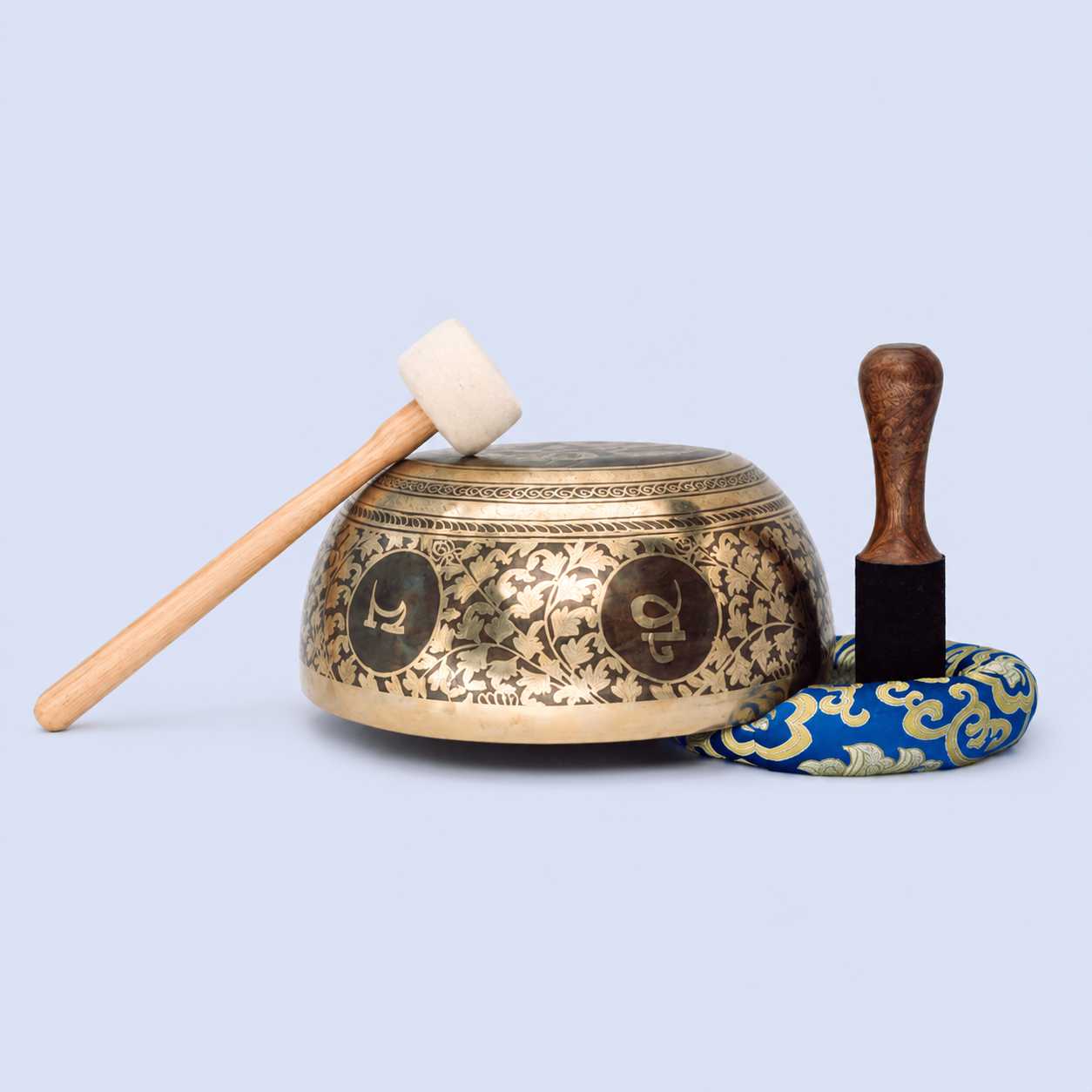 Buddha Carved Singing Bowl