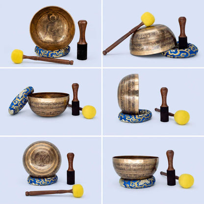 Buddha Etched Singing Bowl