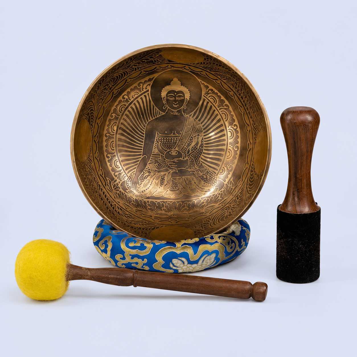 Buddha Etched Singing Bowl