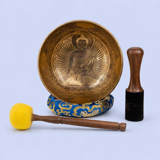 Buddha Etched Singing Bowl
