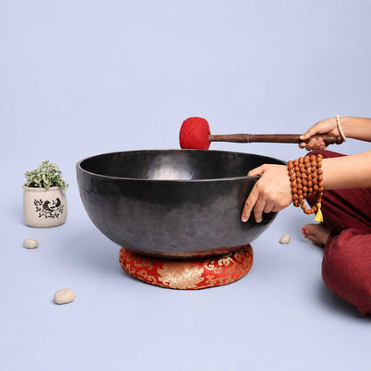 Extra Large Tibetan Singing Bowl 18” / 22” for Deep Vibration Therapy