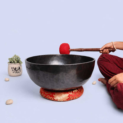 Extra Large Tibetan Singing Bowl 18” / 22” for Deep Vibration Therapy