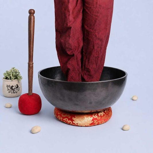 Extra Large Tibetan Singing Bowl 18” / 22” for Deep Vibration Therapy