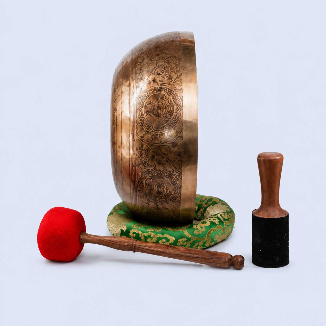Foot Carved Singing Bowl – Deep Vibration Healing Bowl for Seven Chakra Balancing