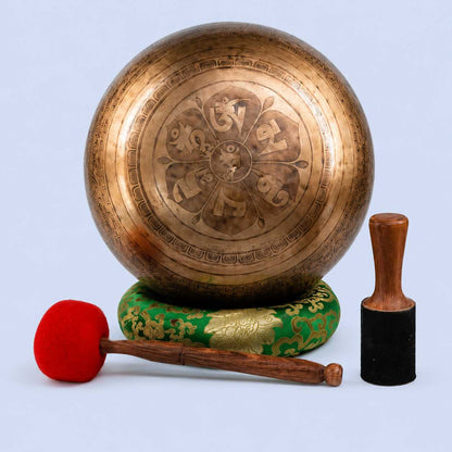 Large Foot Singing Bowl – Deep Vibration Healing Bowl for Chakra Balancing