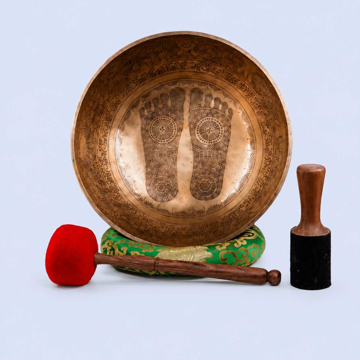 Foot Carved Singing Bowl – Deep Vibration Healing Bowl for Seven Chakra Balancing