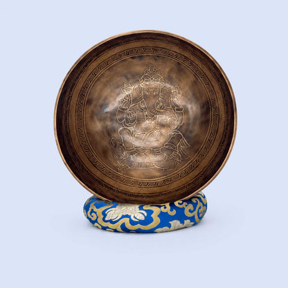 Ganesh Etched Singing Bowl