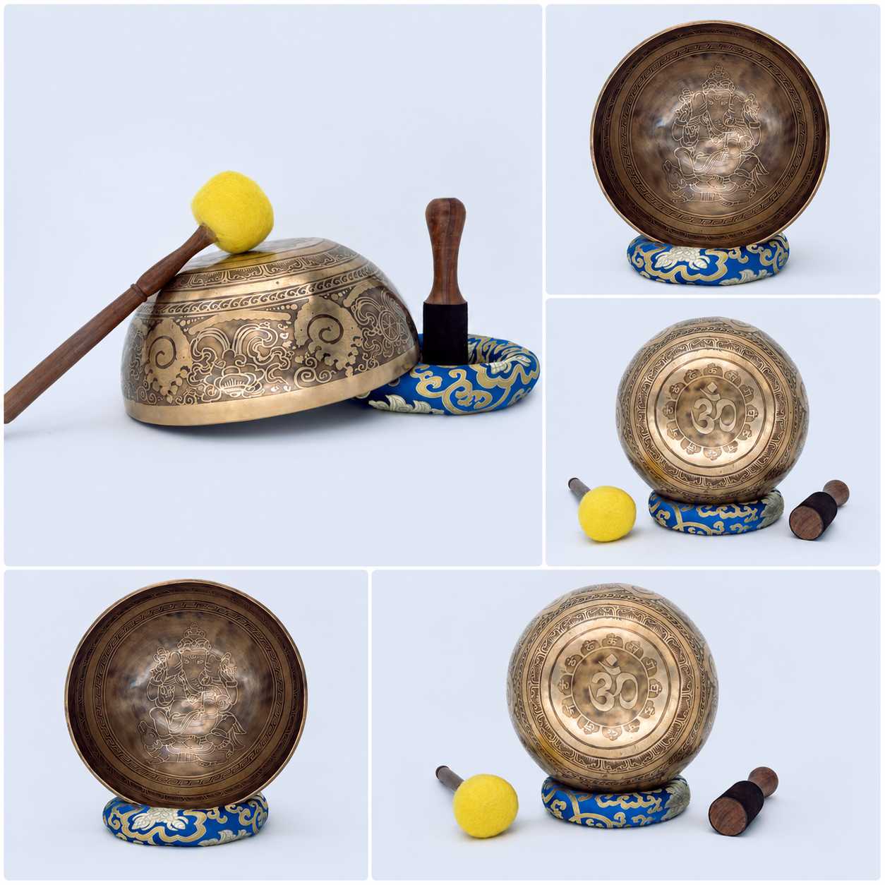 Ganesh Etched Singing Bowl