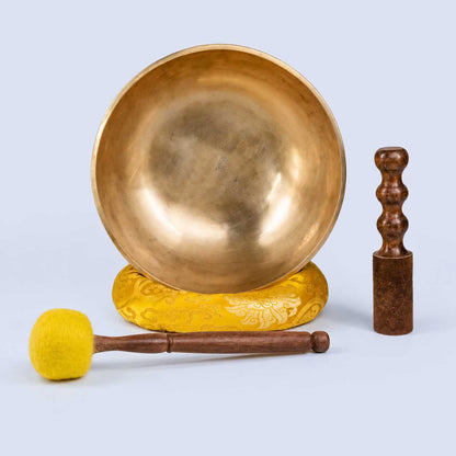 Golden Antique Fullmoon Singing Bowl