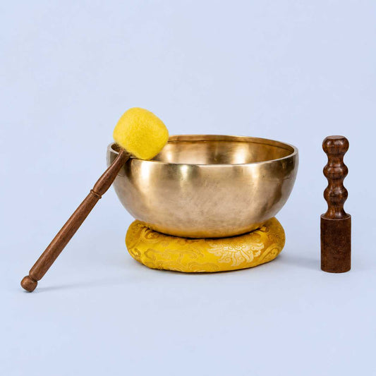 Golden Antique Fullmoon Singing Bowl