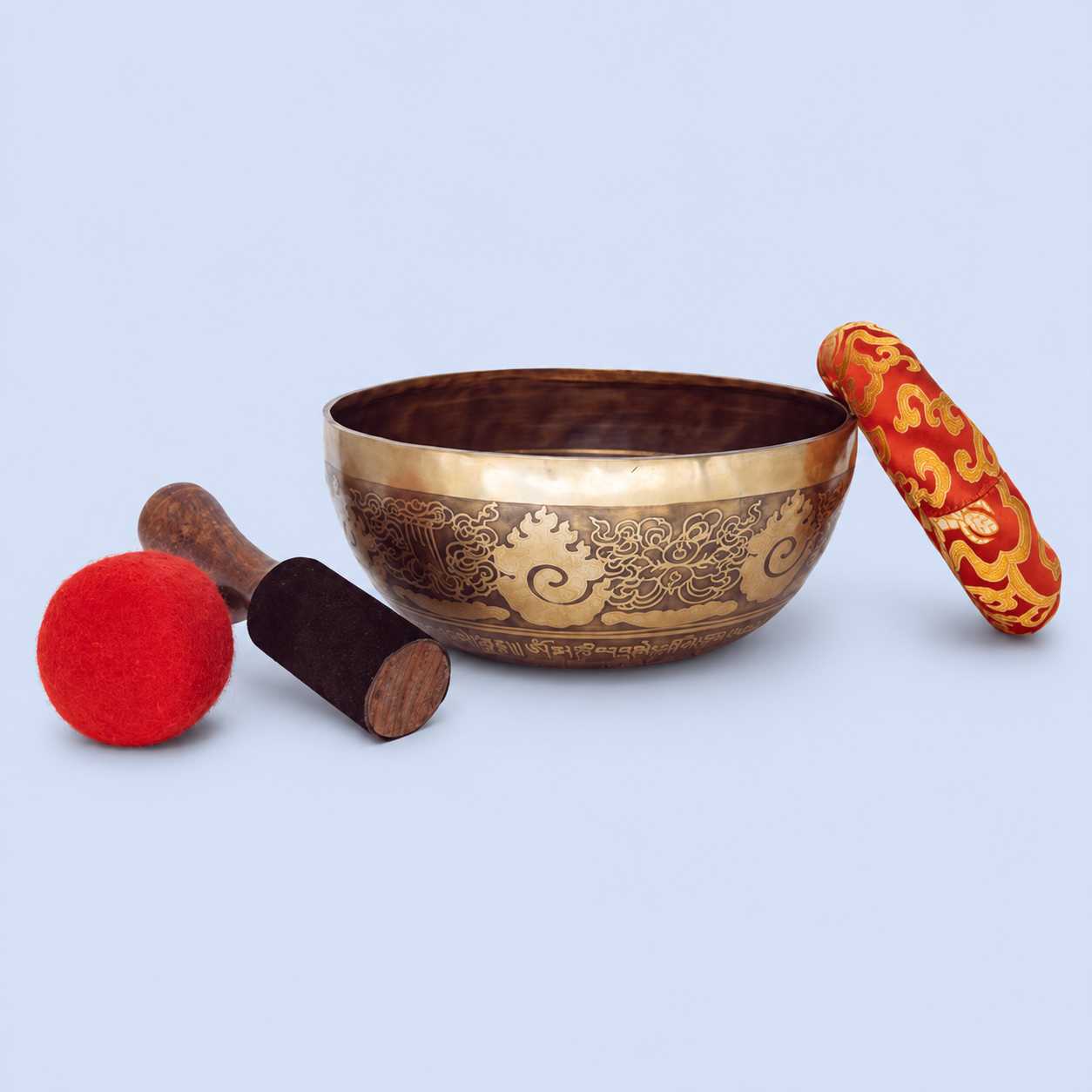 Green Tara Etched Singing Bowl