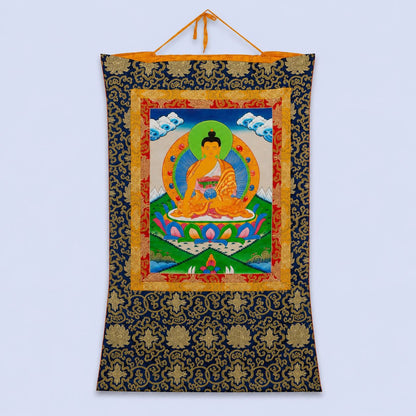 Hand-Painted Medicine Buddha Thangka Painting
