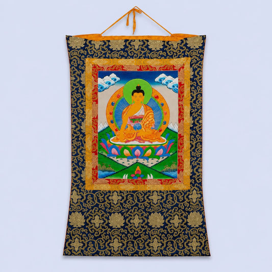 Hand-Painted Medicine Buddha Thangka Painting