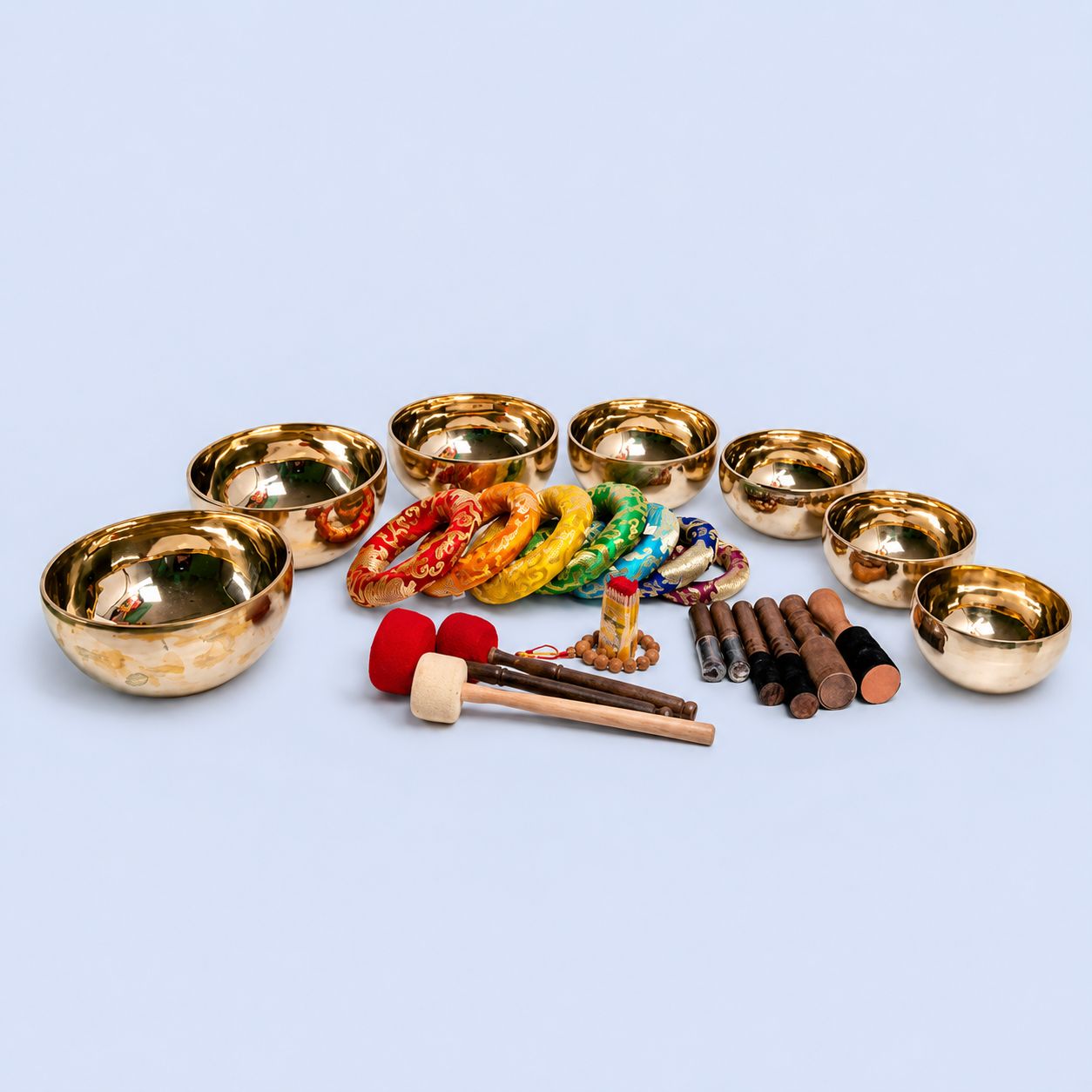 Professional Chakra Healing Singing Bowl Set