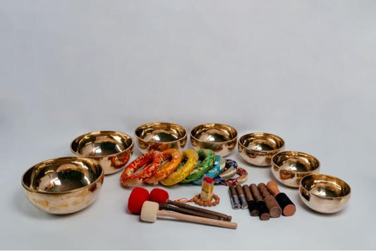 Professional Chakra Healing Singing Bowl Set