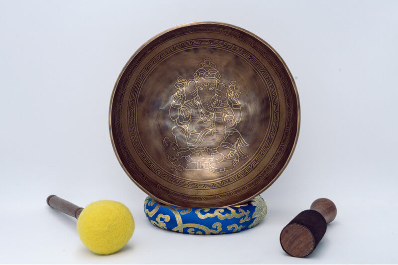Ganesh Etched Singing Bowl