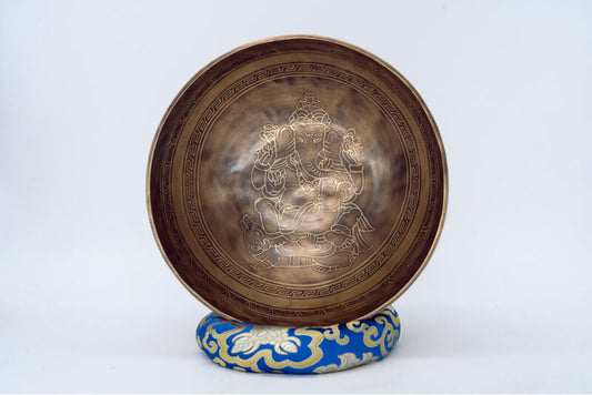 Ganesh Etched Singing Bowl