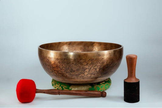 Large Foot Singing Bowl – Deep Vibration Healing Bowl for Chakra Balancing