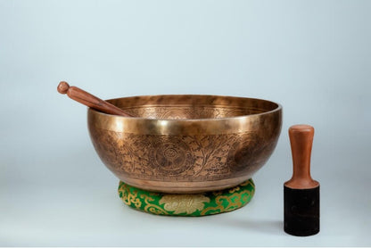 Large Foot Singing Bowl – Deep Vibration Healing Bowl for Chakra Balancing