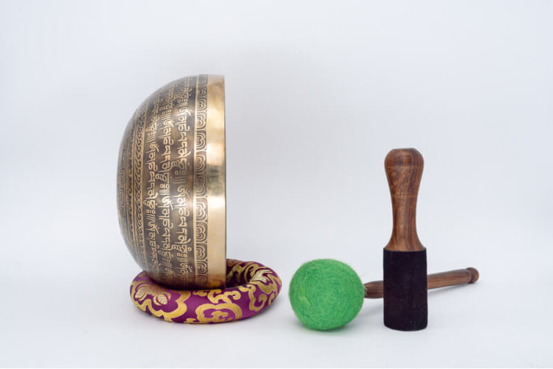 Yab Yum Etched Singing Bowl