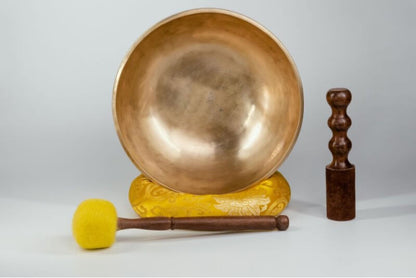 Golden Antique Fullmoon Singing Bowl