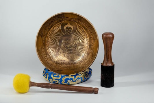 Buddha Etched Singing Bowl