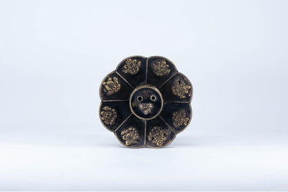 Tibetan Incense Burner with Buddha Statue