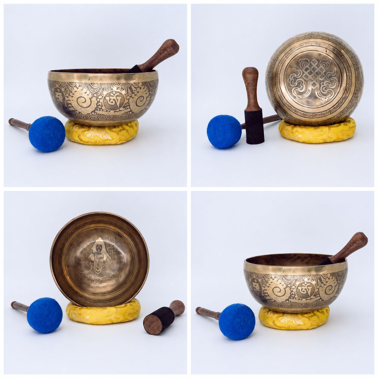 Shiva Etched Singing Bowl