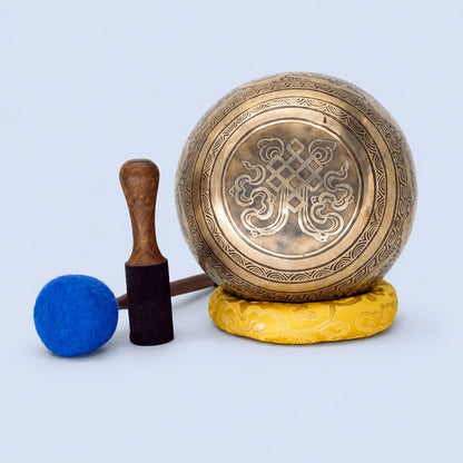 Shiva Etched Singing Bowl