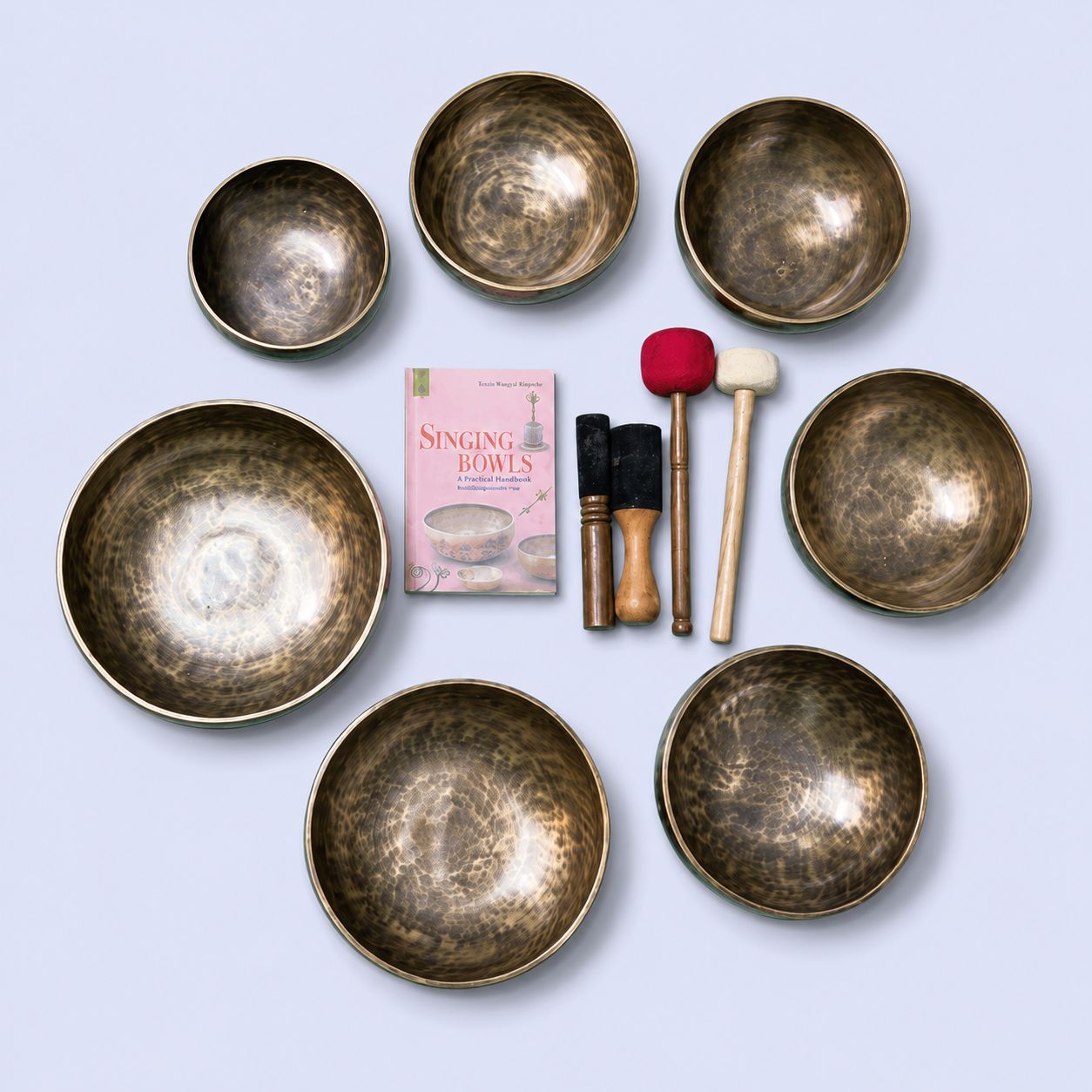 Special Tune Full Moon Singing Bowl Set – 7 Notes (C D E F G A B)