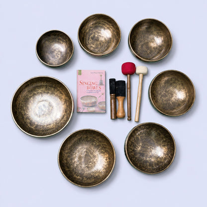 Special Tune Full Moon Singing Bowl Set – 7 Notes (C D E F G A B)