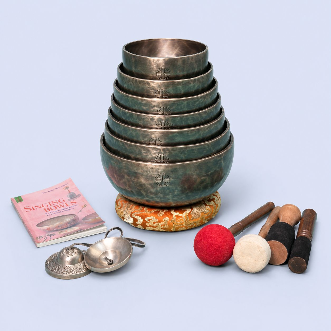 Special Tune Full Moon Singing Bowl Set – 7 Notes (C D E F G A B)