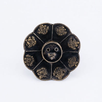 Tibetan Incense Burner with Buddha Statue