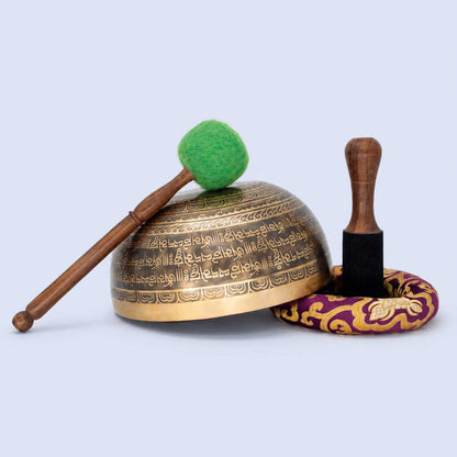 Yab Yum Etched Singing Bowl