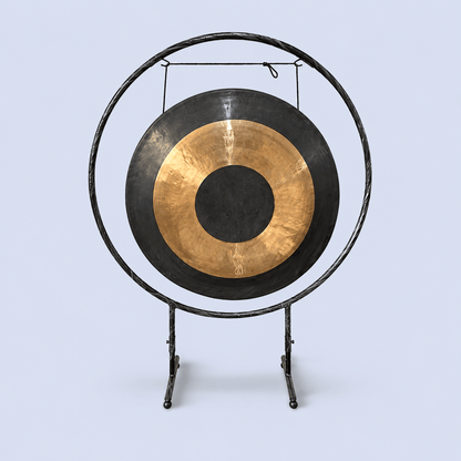 Original Handcrafted Tibetan Bronze Gong – Authentic Nepalese Sound Healing Gong