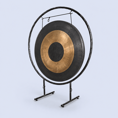 Original Handcrafted Tibetan Bronze Gong – Authentic Nepalese Sound Healing Gong