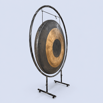 Original Handcrafted Tibetan Bronze Gong – Authentic Nepalese Sound Healing Gong