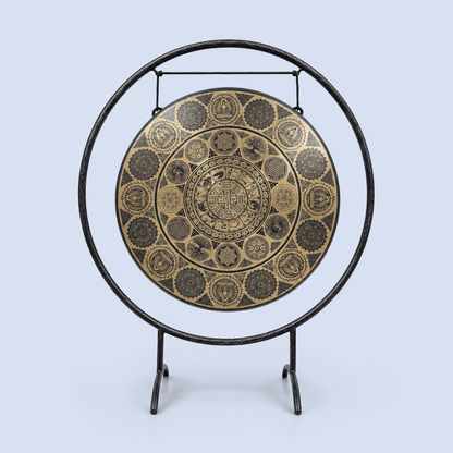Handcrafted Tibetan Bronze Gong – Authentic Nepalese Sound Healing Gong