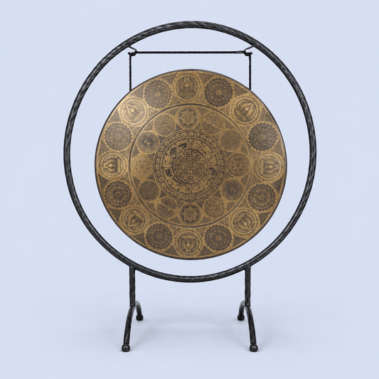 Handcrafted Tibetan Bronze Gong – Authentic Nepalese Sound Healing Gong