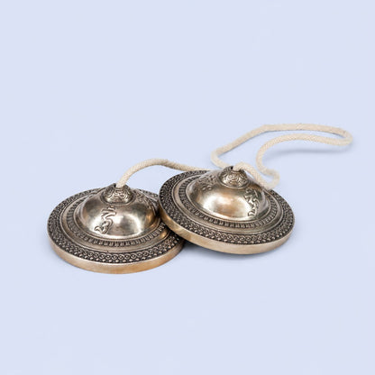 Tingsha Set with Om Mani Padme Hum Mantra