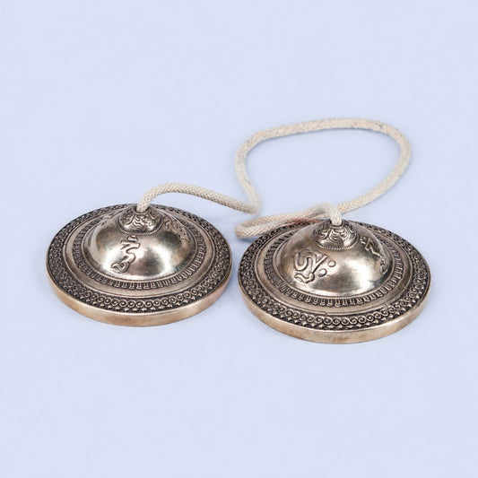 Tingsha Set with Om Mani Padme Hum Mantra